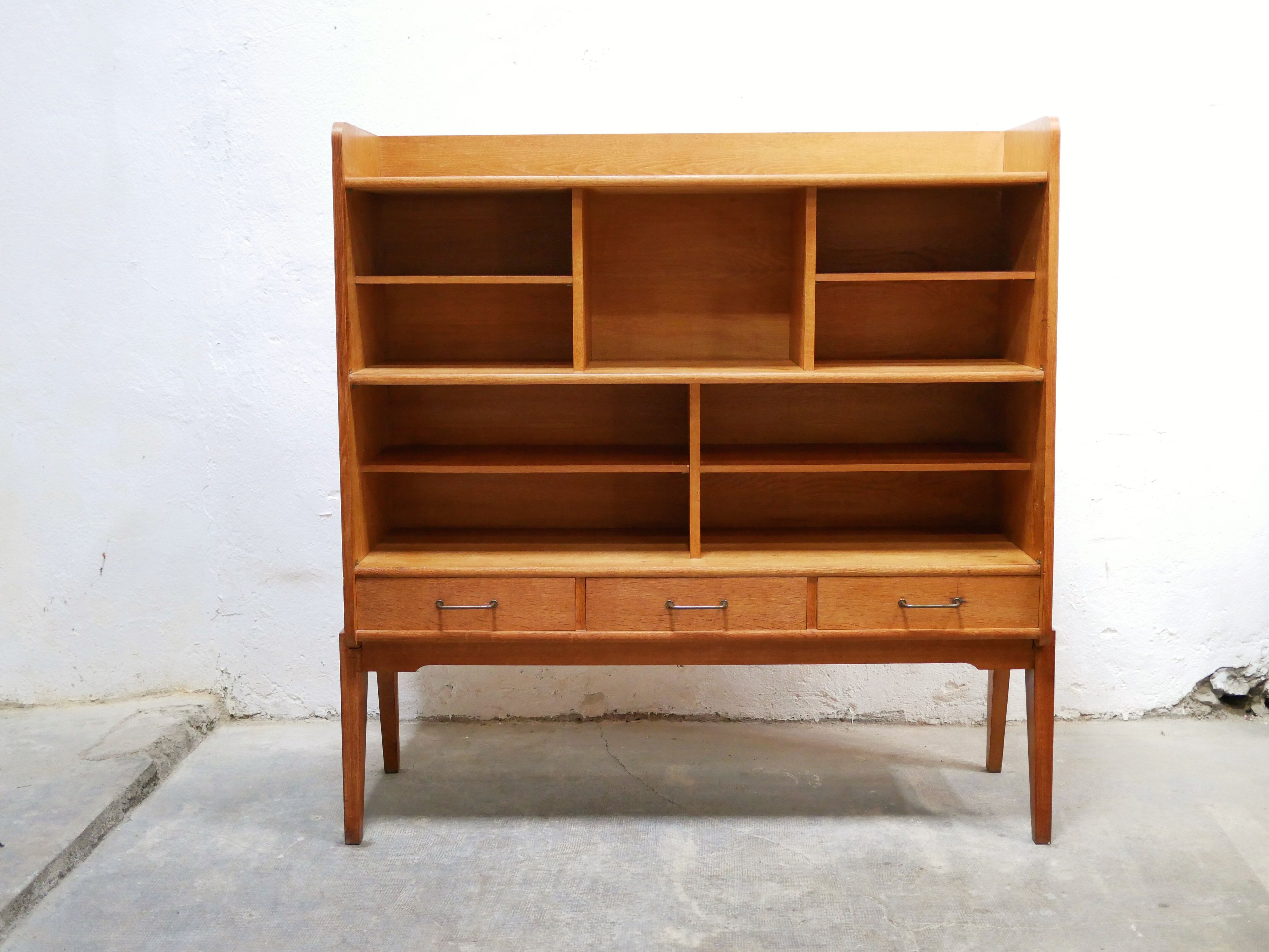 Vintage wooden sideboard library