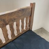 Brutalist Aranjou elm bed