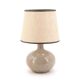Beige ceramic lamp, beige lampshade, 70s