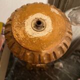 Picnic candle in old gilded wood