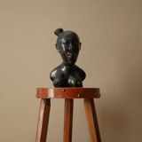Bust of a woman in ebony African Art