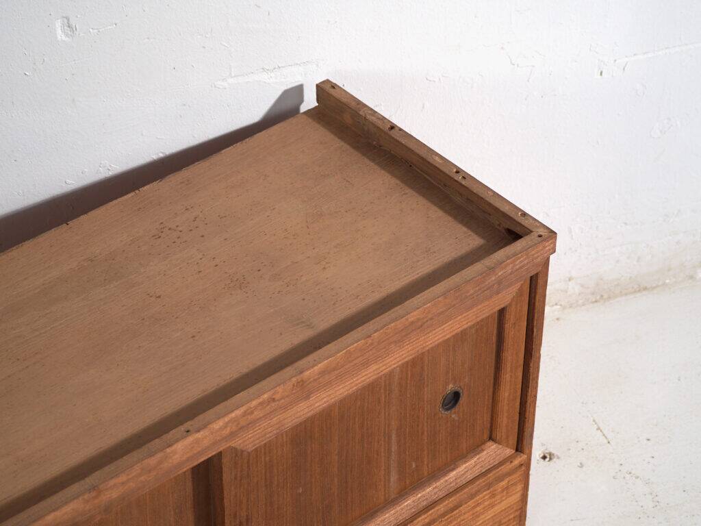 Old low cabinet with sliding doors – Taishō / Showa period (c. 1920-1970) #12