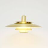 Lampe danoise vintage en laiton, années 1970