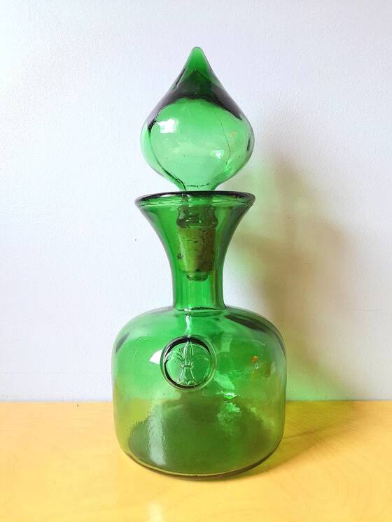 Carafe en verre Empoli 1970