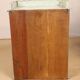Wall display case - old art deco clock box in burmese teak