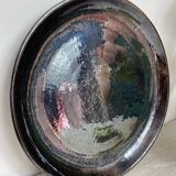 Round iridescent ceramic dish Vallauris