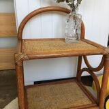 Rattan bedside table