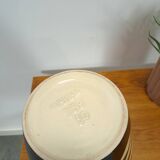 Vase vintage en porcelaine noire d'Allemagne de l'Ouest par Scheurich