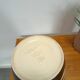 Porseleinen  vintage zwarte vaas Foreign, Scheurich, met gouden details en graan