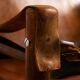Hungarian calf leather lounge chair