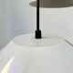 Lita 6047 White Suspension – Ø50 – French Industrial Design 80's