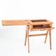 Vintage console or side table. Oak splayed legs - France 60s
