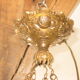 Suspension des annèes 30 en verre moulè