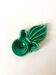green and gold ceramic ashtray from the 60s