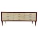Commode italienne des années 1950 en parchemin, attribuée à Paolo Buffa