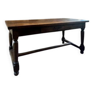 Table de ferme en noyer