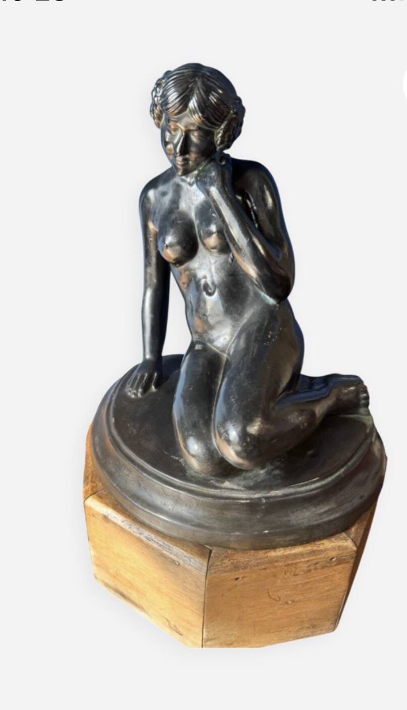 Sculpture en terre cuite, art déco, Vénus 1930
