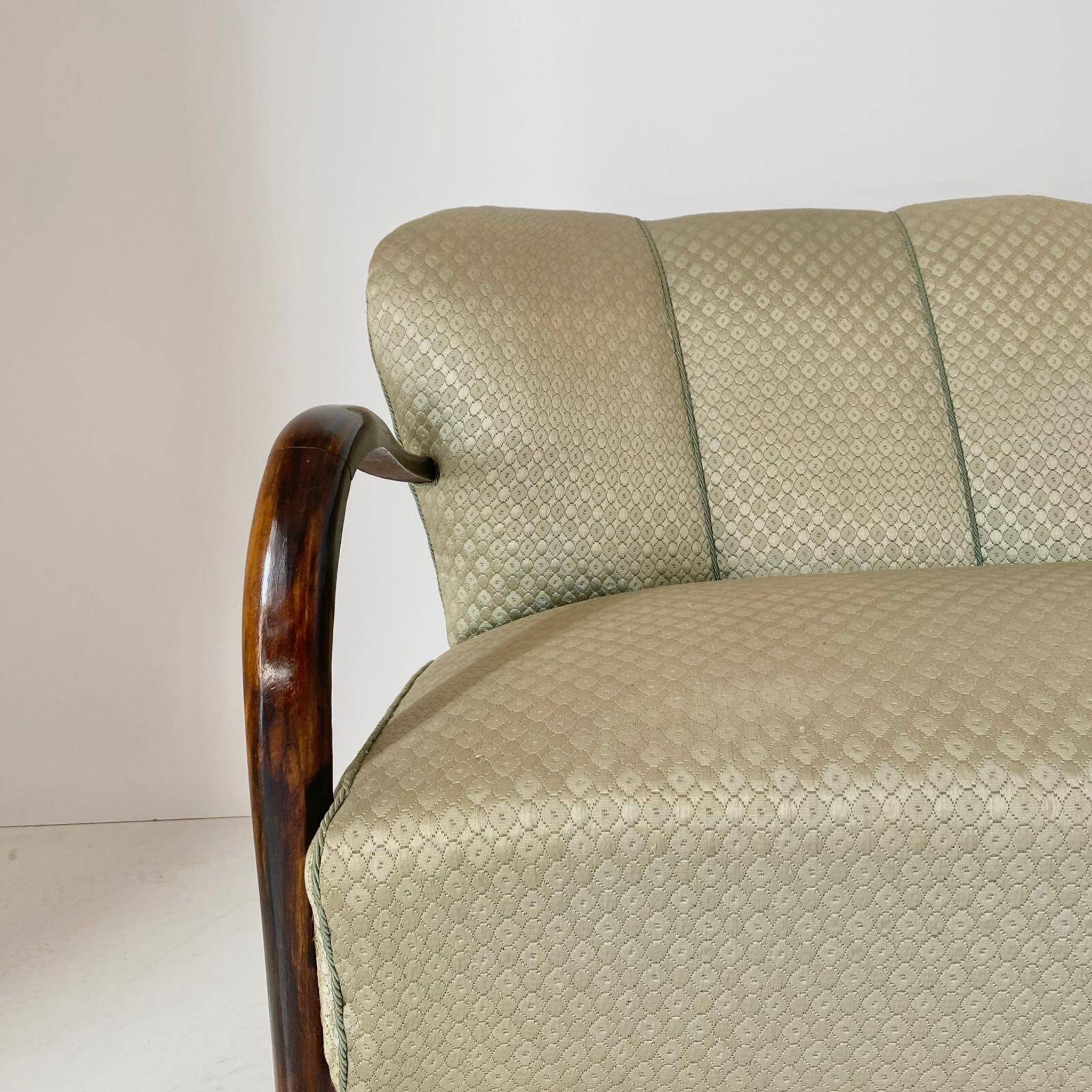 Art Deco Two seats Sofa, Malatesta and Mason, Italy 1950s