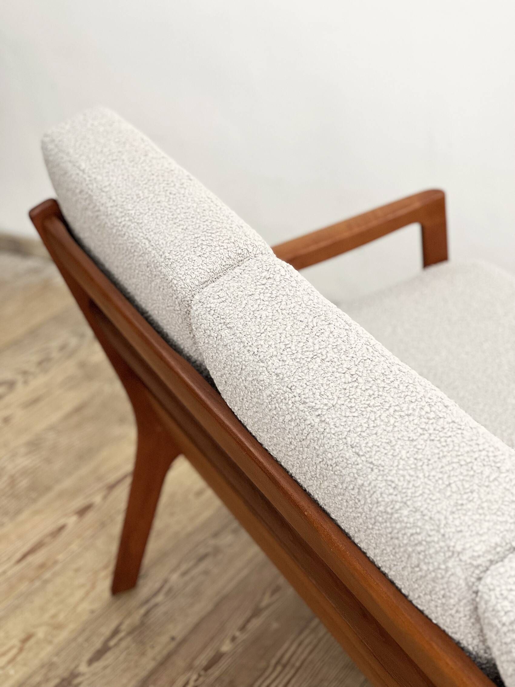 Mid Century Modern 3-Seat Sofa, Ole Wanscher for France & Son, Senator Teak, Danish Design Couch