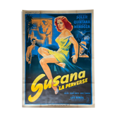 Affiche "Susana la Perverse" Luis Bunuel, Rosita Quintana 120x160cm 1951