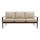Scandinavian 3-seater sofa by Grete Jalk for Poul Jeppesen, 1960.