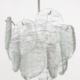 J.T. Kalmar Vienna Lustre Mid-Century in Glazed Glass, Austria, 1960s