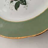 12 flat plates in flat earthenware KG Luneville bagatelle model, late 19th century