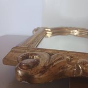 Miroir ancien en bois doré