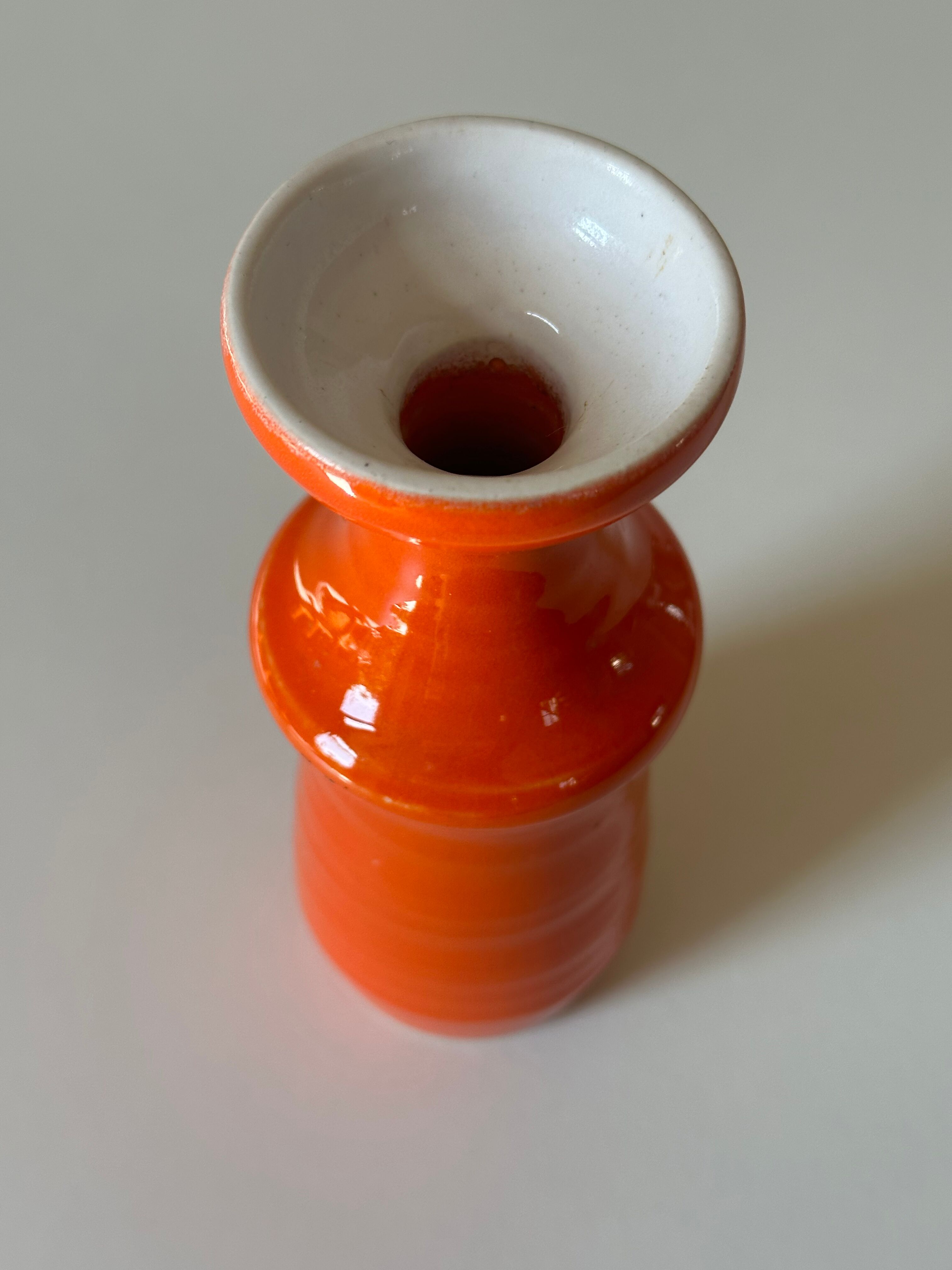 Ceramic vase signed vintage design 60 years