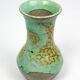 Eugène Lion, stoneware vase from Puisaye, Carriès school, turquoise glaze.