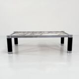 Postmodern coffee table in Calacatta Violetta marble, 1980