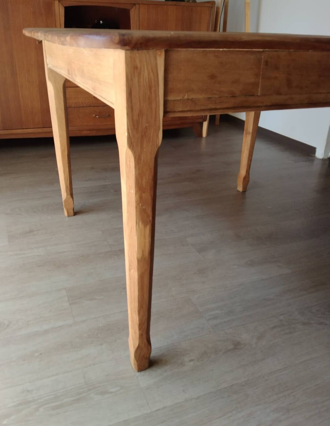 Solid oak farm table