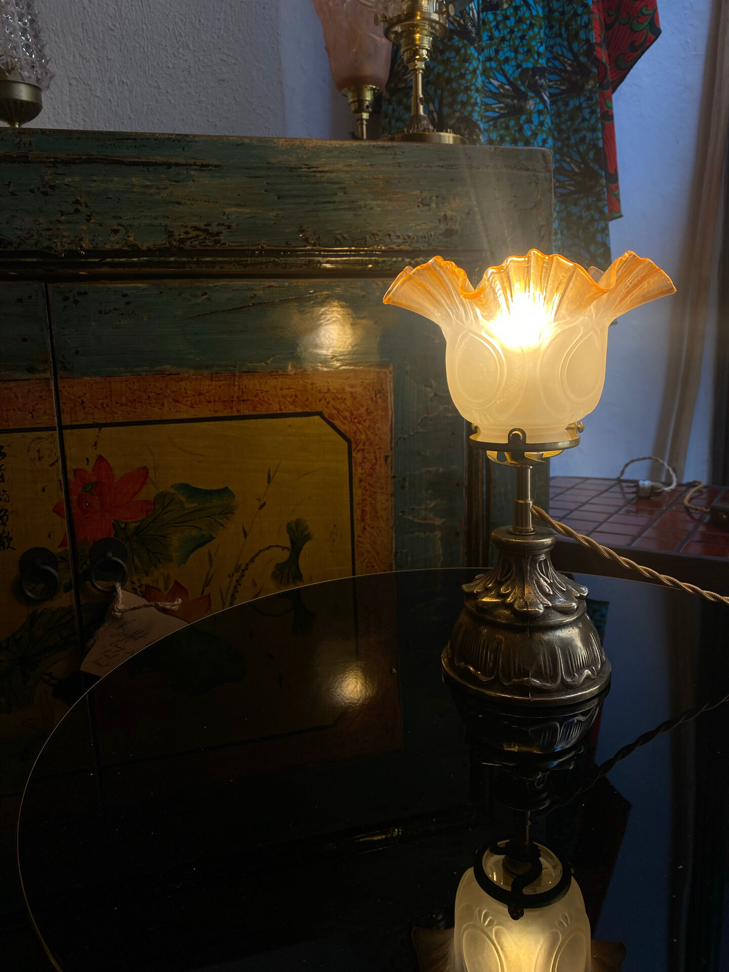 Upcycled lamp