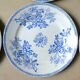 Lot de 6 assiettes KG Luneville décor bleu
