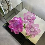 6 pop pink glass cups