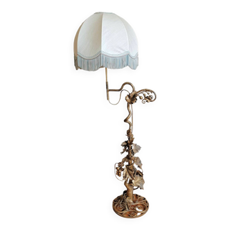 Lampe en fer forgé style 1900