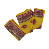 4 serviettes de table vintage francais coton