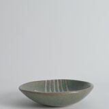 Midcentury-Modern Handmade Stoneware Bowl with Abstract Motif, 1960s