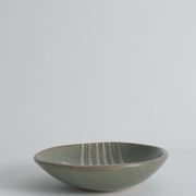Bol en grès fait main de style mid-century moderne avec motif abstrait, années 1960