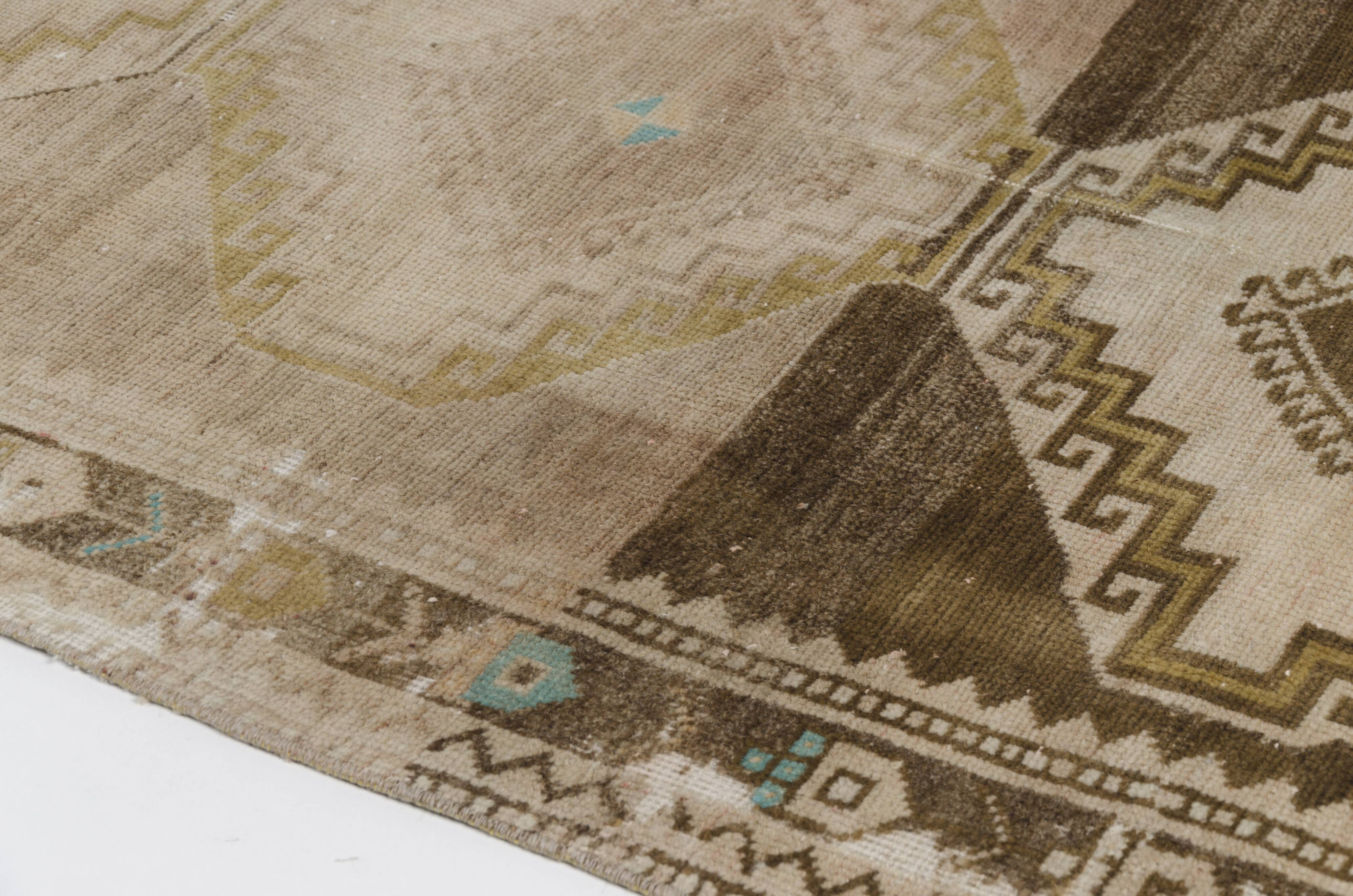 Oushak Brown Handmade Carpet