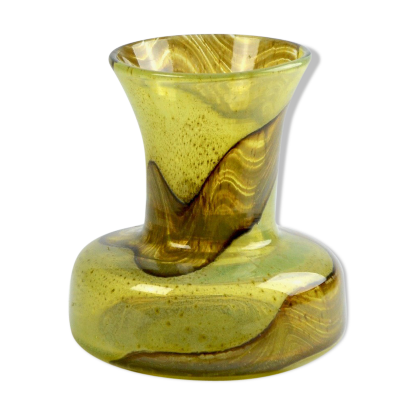 Malta signed Mdina blown glass vase 1970s