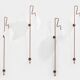 Pair of large patinated metal wall sconces by Mattia Bonetti 2009