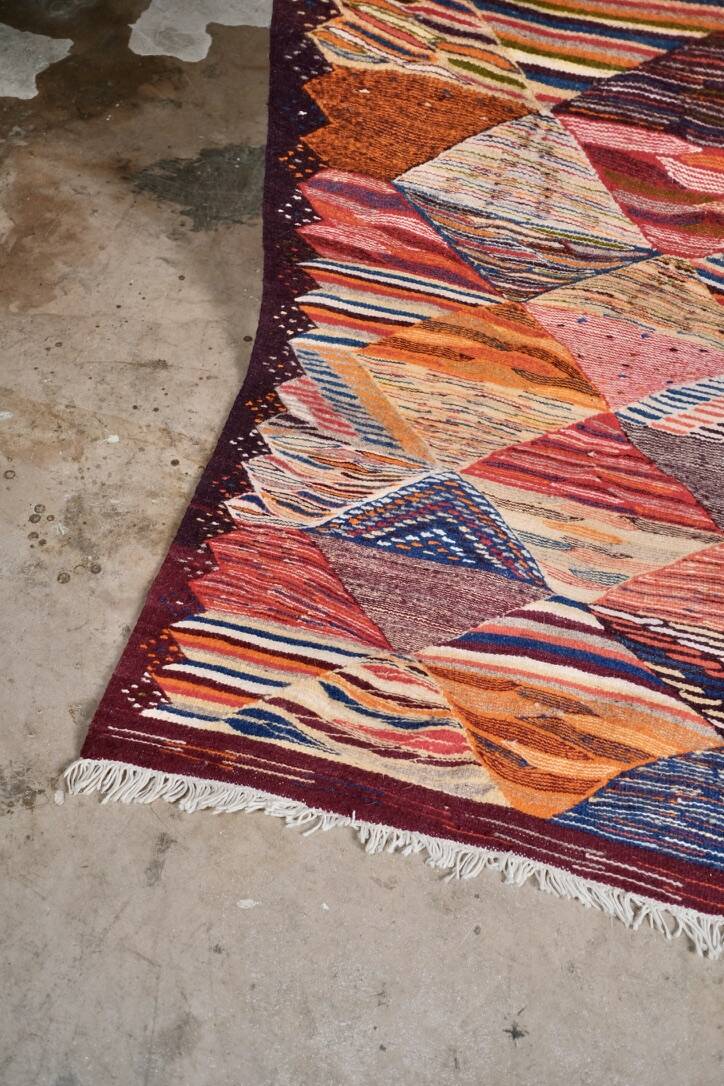 Kilim berbère multicolore, Maroc