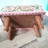 Foot rests floral tapestry