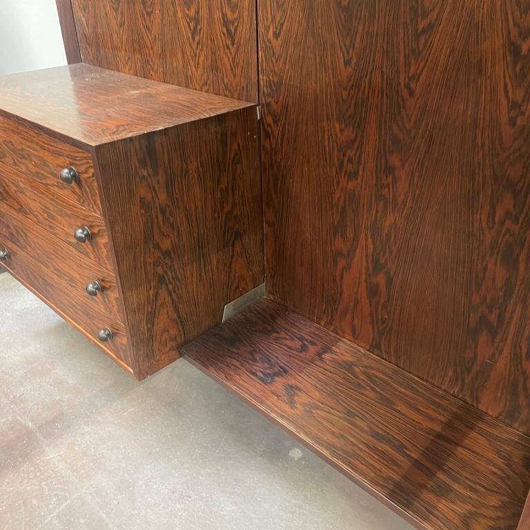 Extraordinary Rio rosewood bookcase
