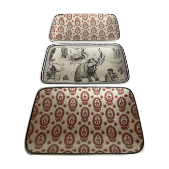 Set of 3 empty pockets- soap holder "LINVOSGES"