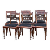 6 English chairs