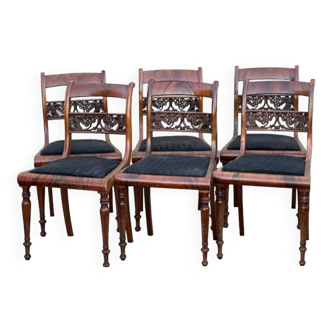 6 English chairs