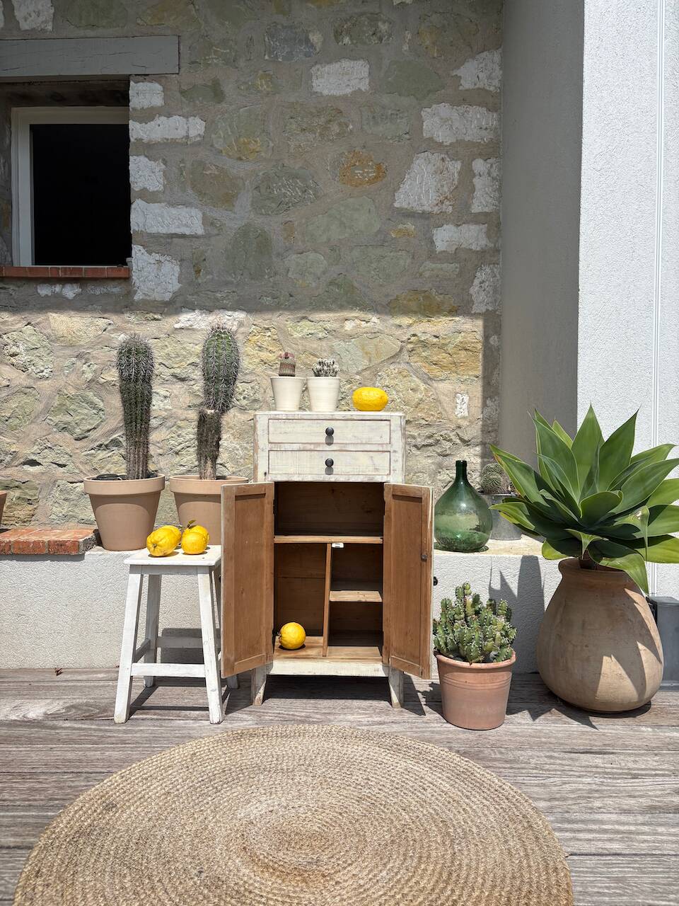 Mini patinated Parisian buffet