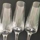 Set de 6 flûtes à champagne cristal taillé